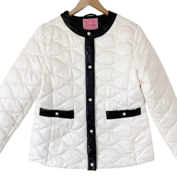 Kate Spade New York Framed Quilted with Pearl Snaps Jacket - Picture 6 of 13